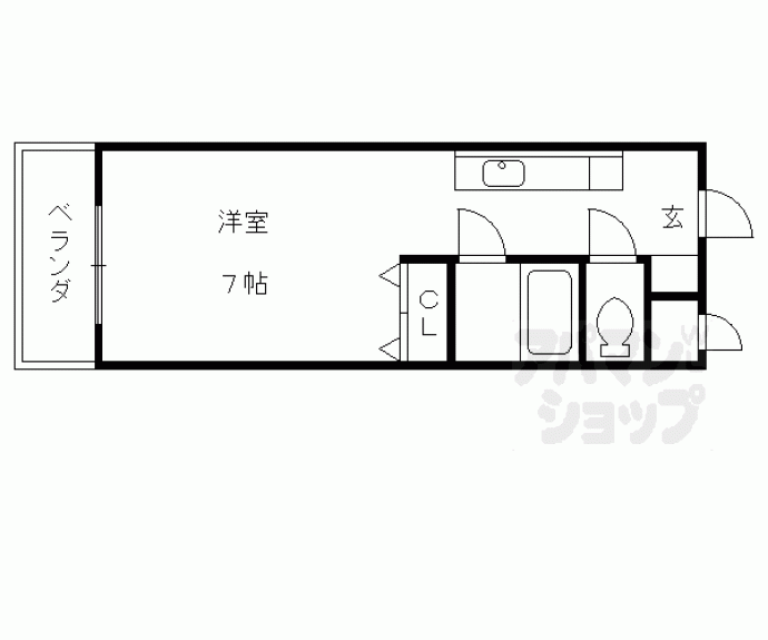 【ノアーズアーク観月橋】間取