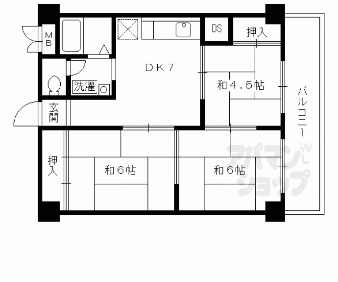 【ハイツ青風】間取