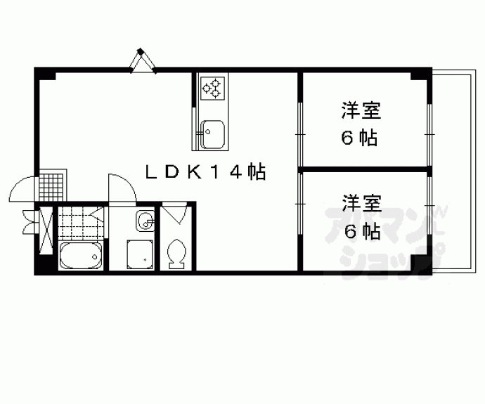 【ハイツ青風】間取