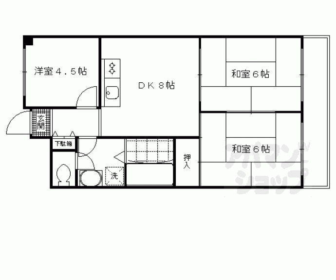 【ルミエール丹波橋】間取