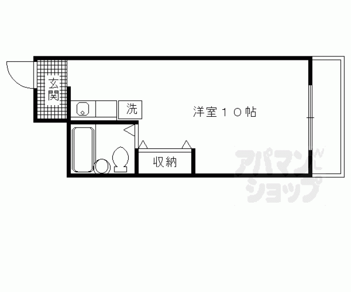 【中書島第４ハッコウハイツ】間取