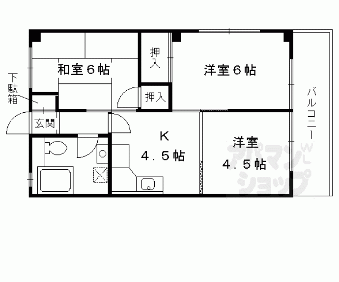 【シャトー桃山】間取