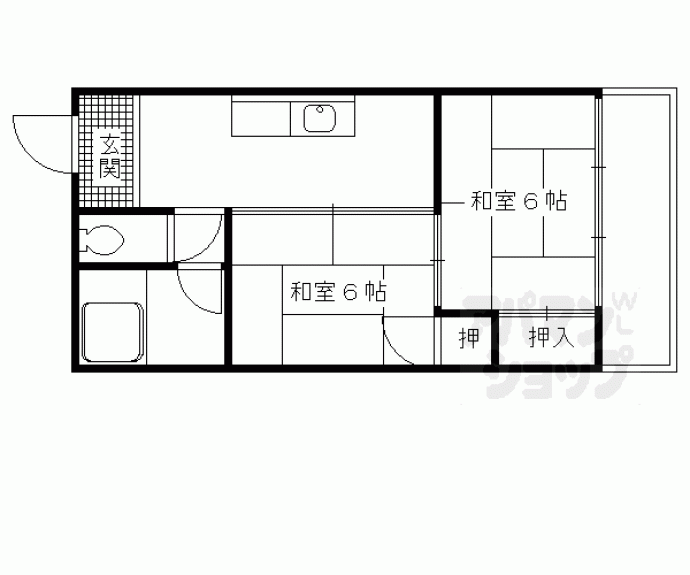 【上繁マンション】間取