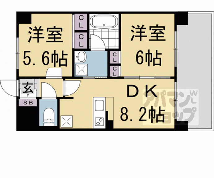 【エステムプラザ京都河原町通】間取