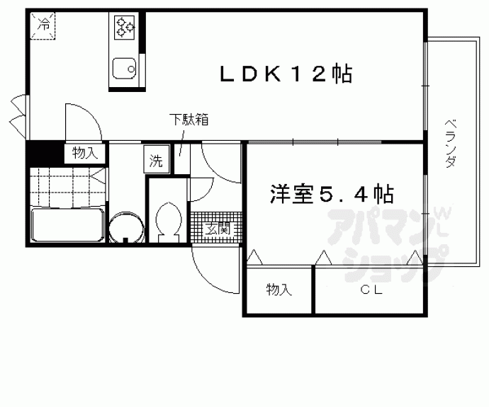 【エクレール壬生川】間取