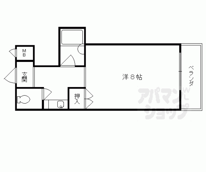 【フレーヴァー深草Ⅱ】間取