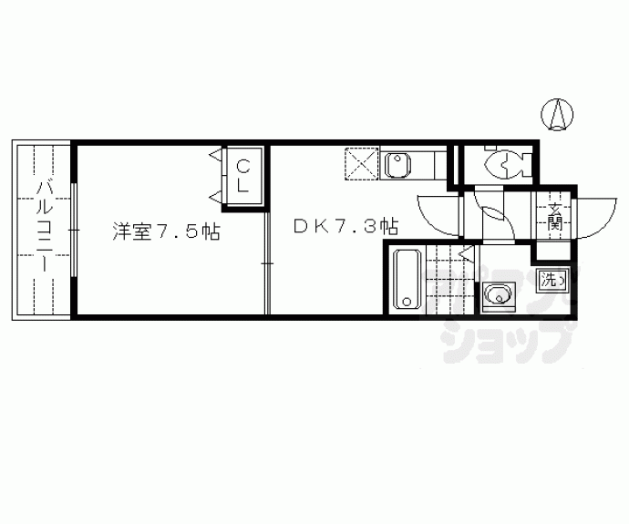 【カーサ　フォルビート】間取