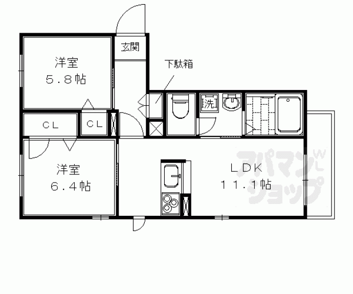 【Ｂｅｌｌｅ　Ｍａｉｓｏｎ　祥鳥橋】間取