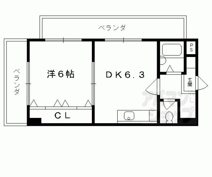 【コンフォート桃山】間取