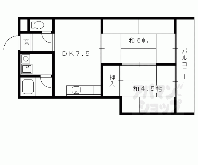 【リバーサイド花水樹】間取