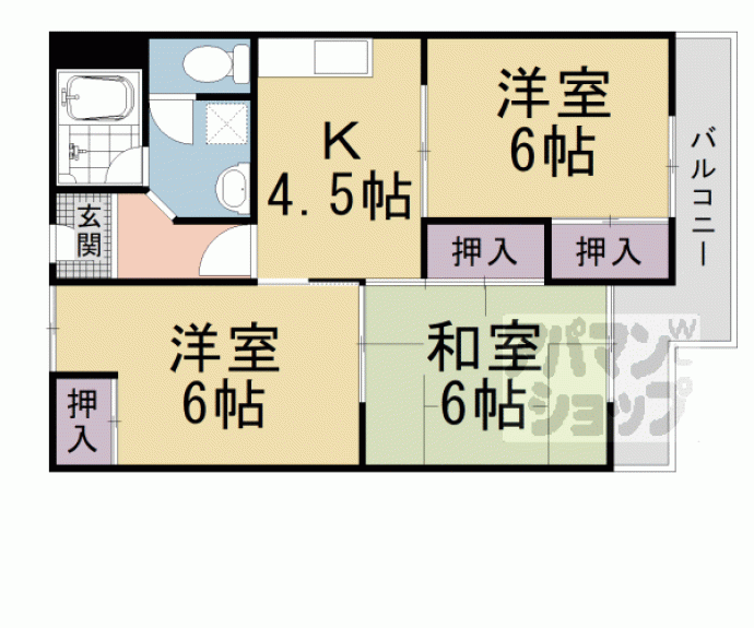 【コーポラス大洋向島】間取