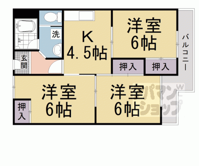 【コーポラス大洋向島】間取