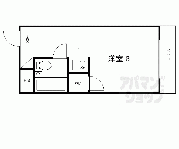 【ジュネス深草】間取