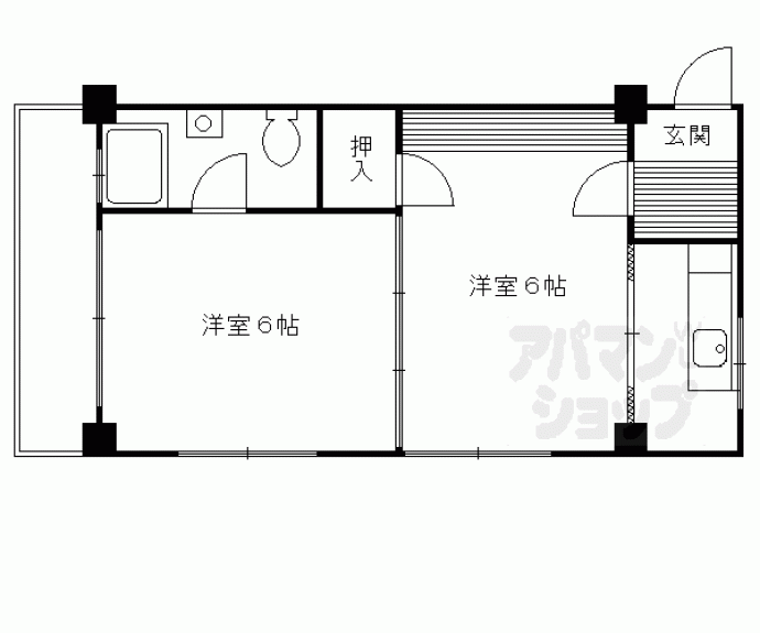 【小堀マンション（久保町）】間取