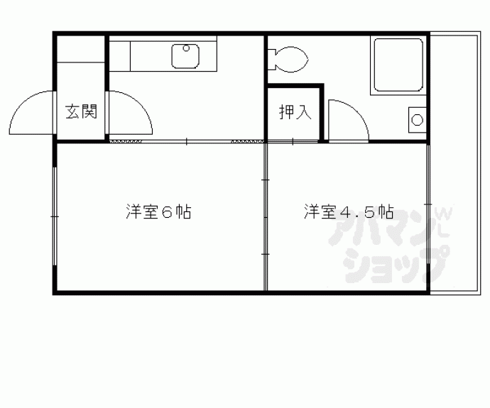 【小堀マンション（久保町）】間取