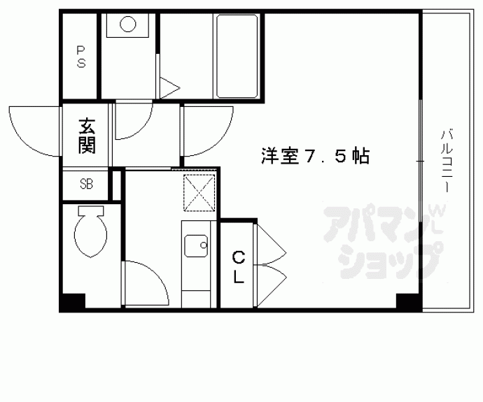 【フラット　オク】間取