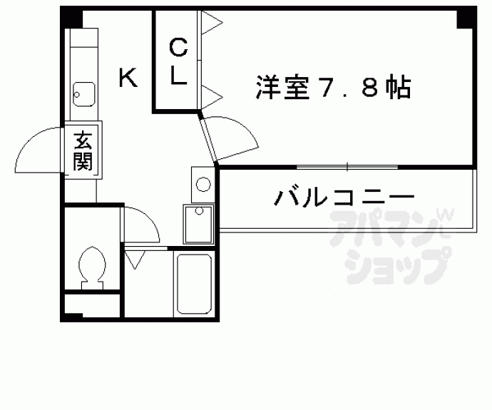 【ボヌール深草】間取