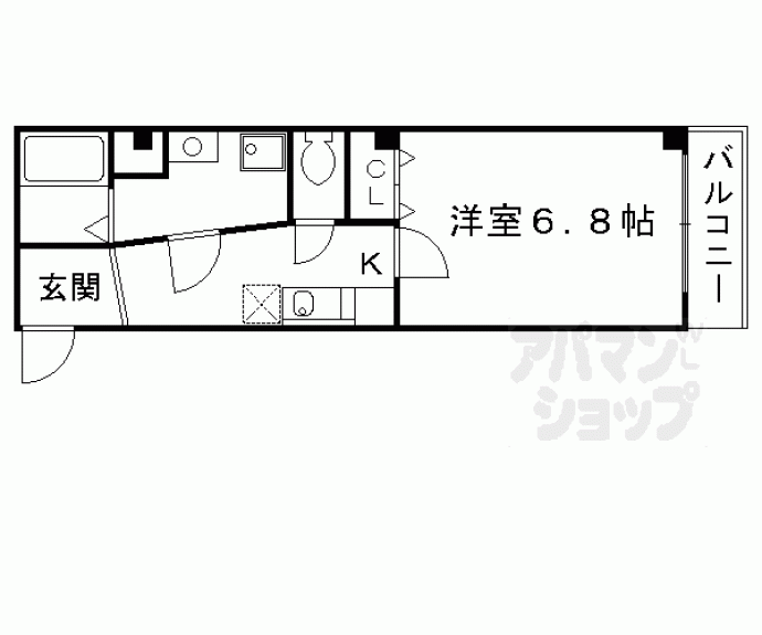 【ボヌール深草】間取