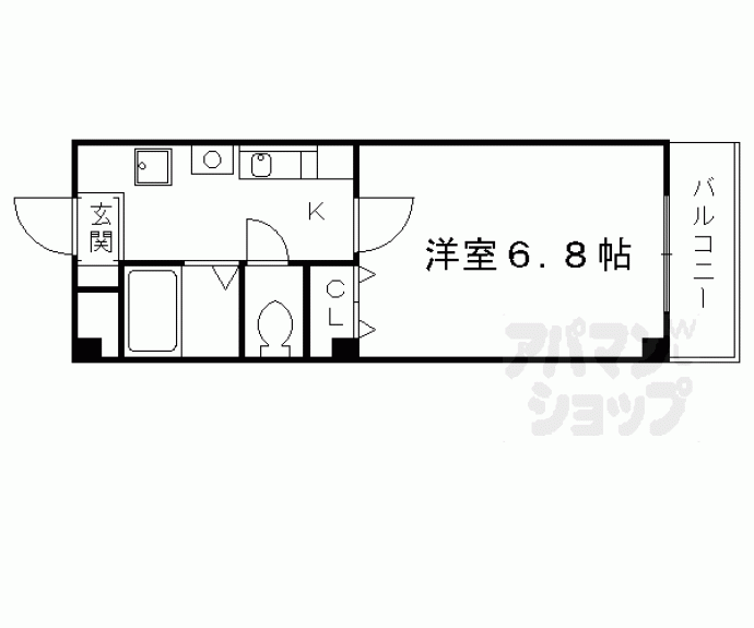 【ボヌール深草】間取