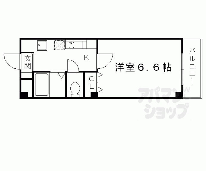 【ボヌール深草】間取