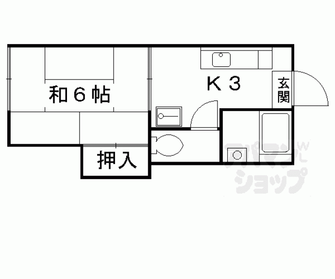 【フォーブル伏見】間取