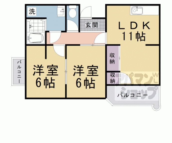 【芝ノ宮マンション】間取