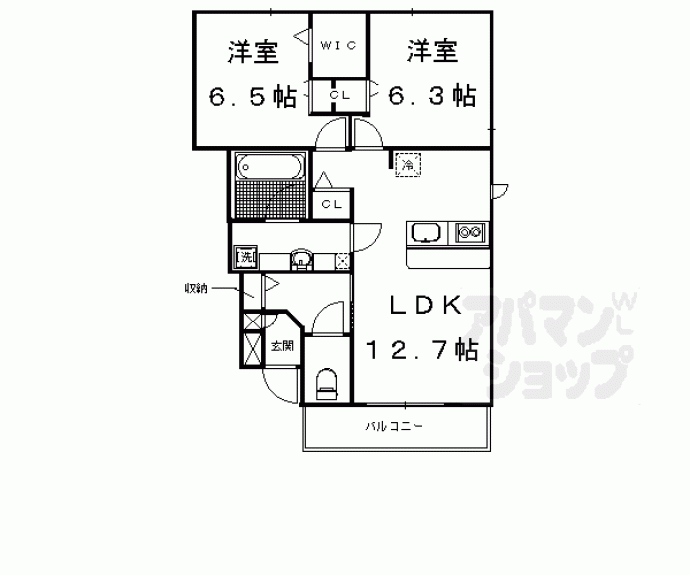 【ベルク・ボヌール】間取