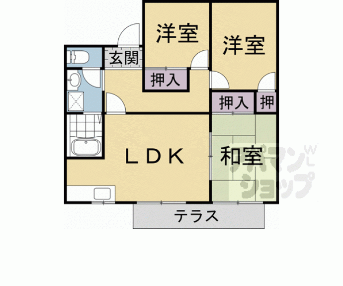 【サニーコート勧】間取