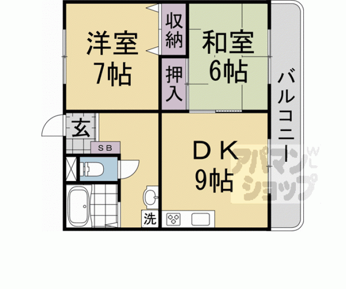 【スラージュマンⅠ・Ⅱ】間取