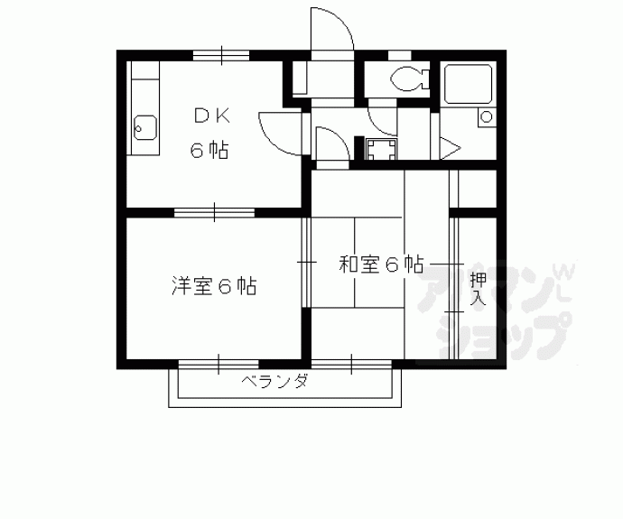 【プチフール嵐山】間取