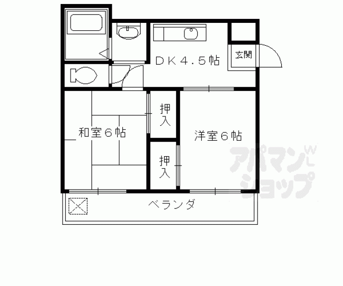 【栗田ビル】間取