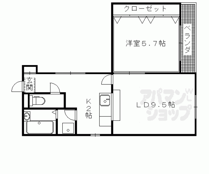 【ホーユウパレス京都桂】間取