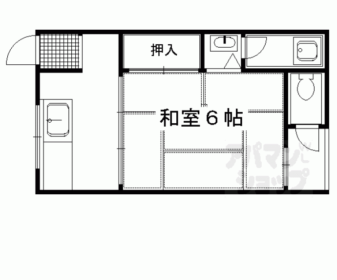 【ハイツオバタ】間取