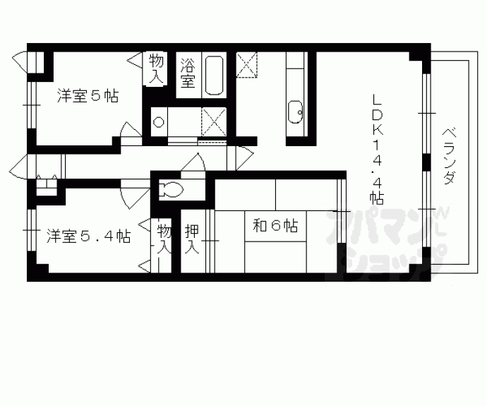 【セントフローレンスパレス桂】間取