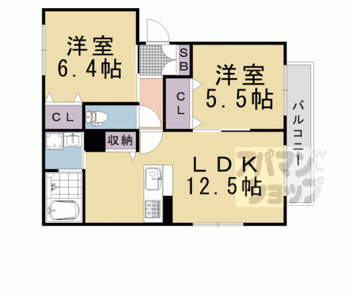 【サントルモン中山】間取