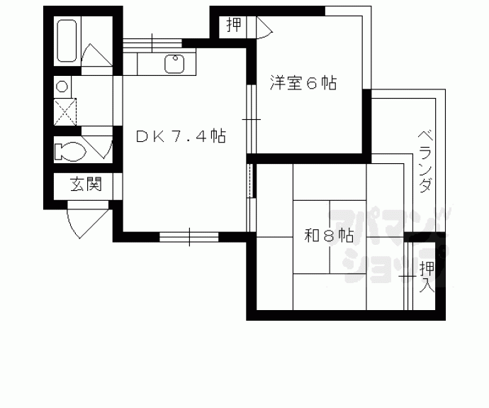 【メゾンド戸倉】間取