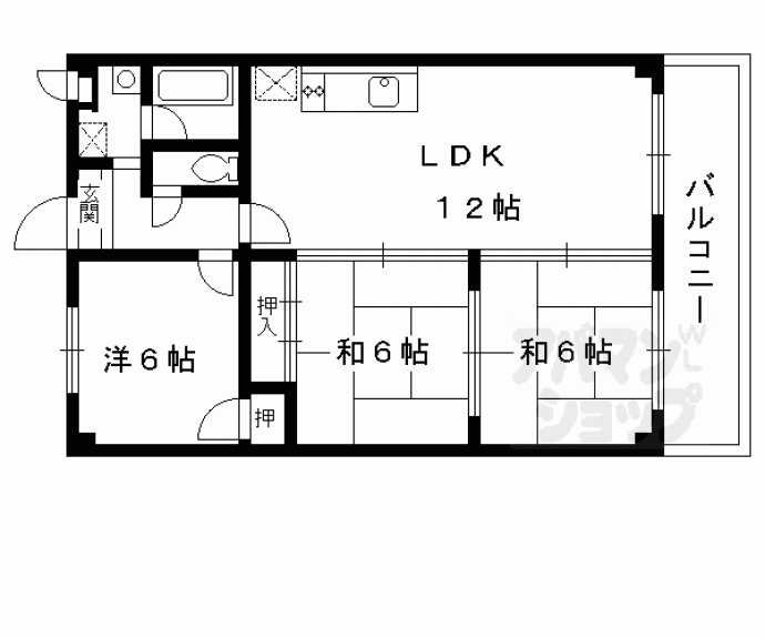 【エクセレンス上桂】間取