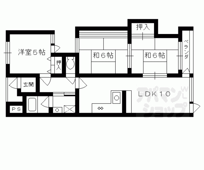 【ラポー桂】間取