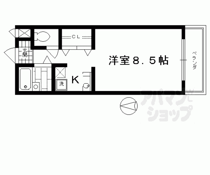 【セリバ中久世】間取