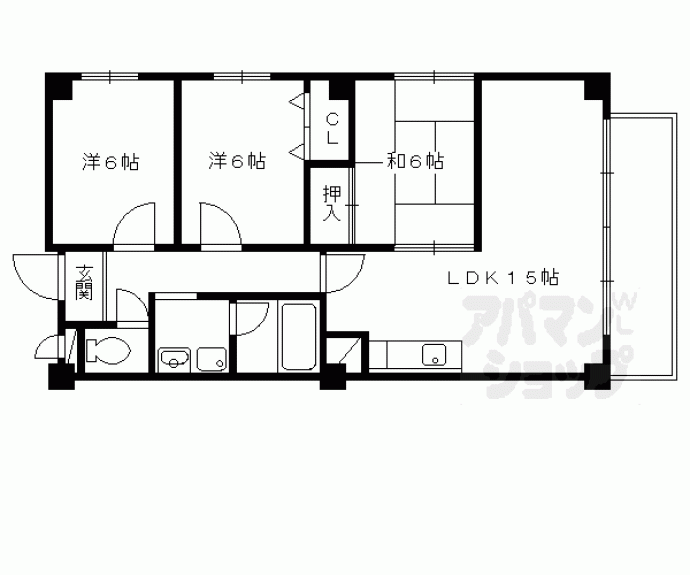 【ブエナビスタ嵐山】間取