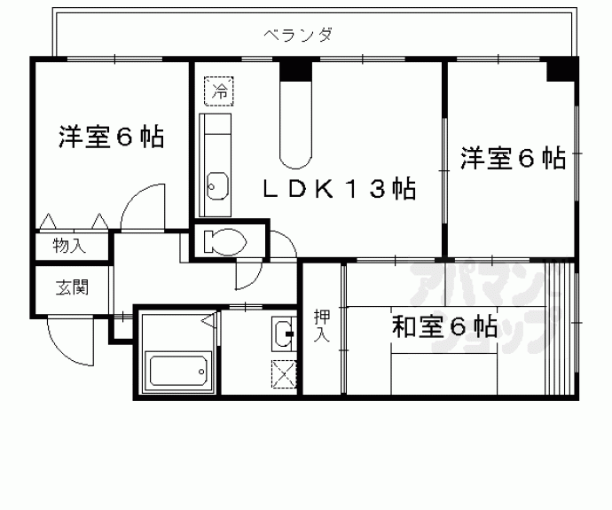 【アーバンハイツ苔寺】間取