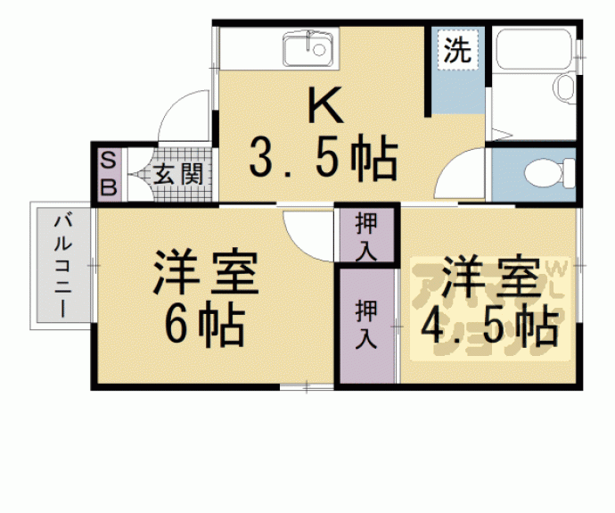 【ハイツ吾田神】間取