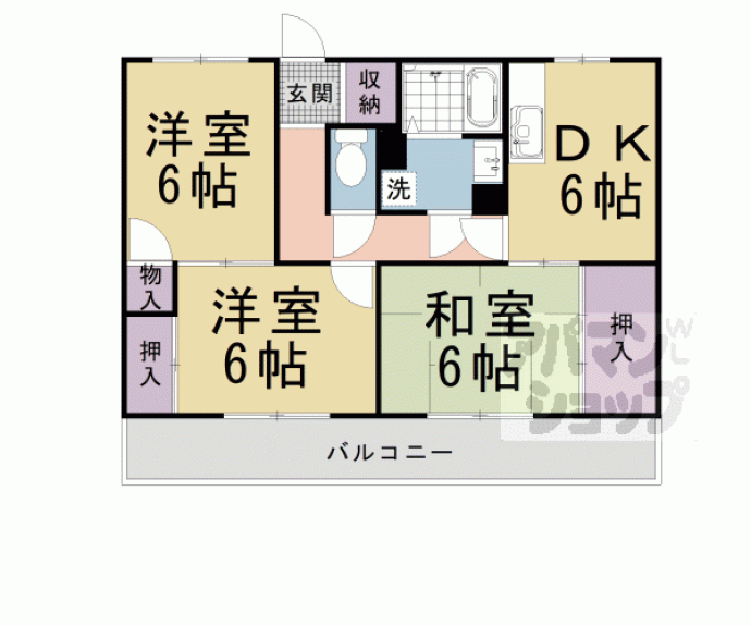 【パークサイド桂】間取