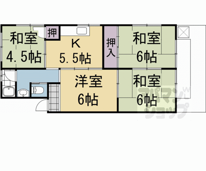 【ありす川荘】間取