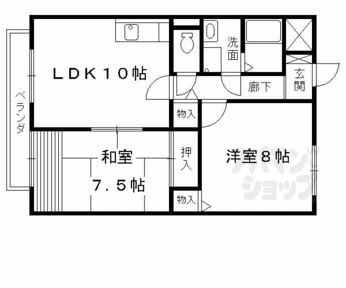 【シャンブルド久方】間取