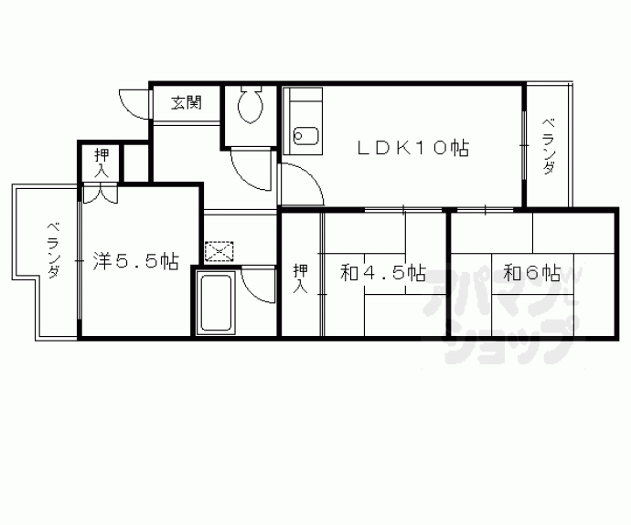 【パラーティ浅原】間取