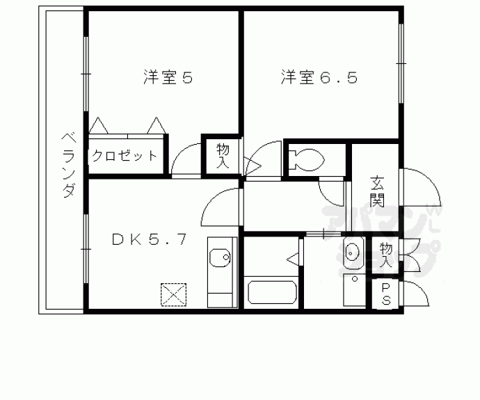 【ルーミナス桂】間取