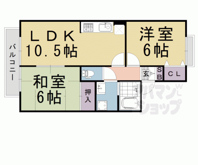 【アゼリア桂川】間取