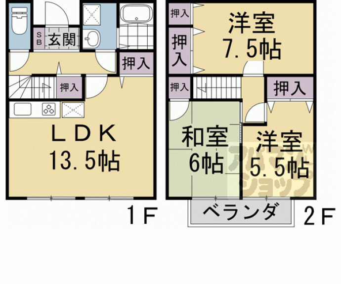 【クレセント橘】間取