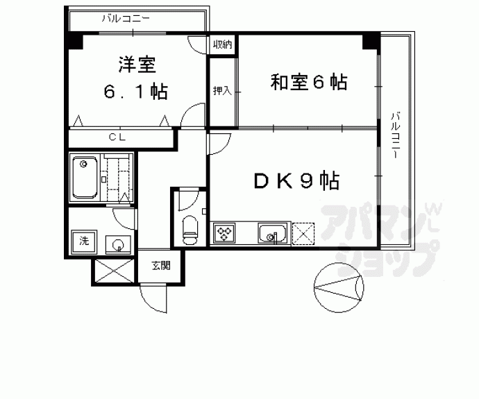 【メゾン桂川】間取